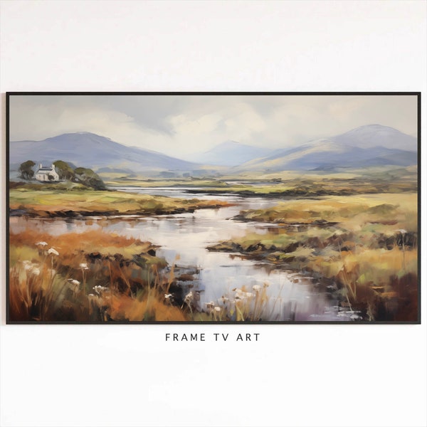 Ireland Oil Painting | Samsung Frame TV Art | Irish Landscape | Modern Frame TV | Digital Download | Instant Download | St Patrick's Day