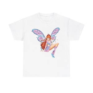 Nostalgic Y2k Trendy Iconic Blue Dragon fairy Unisex Heavy Cotton Tee