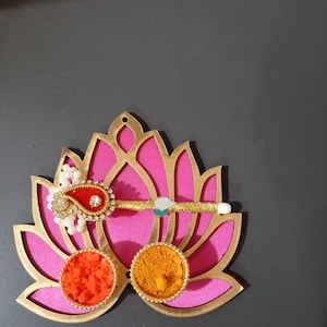 25 Haldi Kumkum Platter- Festival Special Tilak Plate- Return Gift For Haldi Kumkum-Haldi Kumkum Holder For pooja Favors and Return Gift