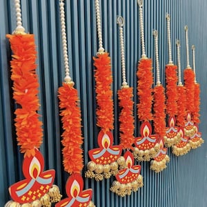 10 Backdrops for Ganpati pooja / Deepawali Decoration/ diya gajra decor/ Diwali Pooja Decor/ Haldi mehndi Backdrops/ Wall Hangings/ Weddin
