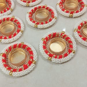 Bulk Diwali Tea light Holders Or Diya For Diwali or Navratri pooja Home Decor/ Indian Return Gifts/ Asthetic decoration/ Candle Holder