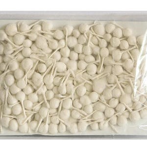 200 Pooja Batti/Round Cotton Wicks for diya/Gol Batti for Pooja/Diya Batti/Jyot Batti/White Cotton Phool Batti/Cotton Wicks/ Diwali pooja