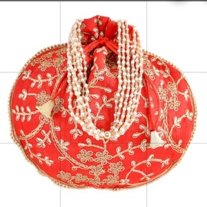10 bolsos Potli para mujer/bolsos para fiesta de noche/bolsos con Lehnga/muñequeras/potli étnico/potli de novia/bolsas de regalo Thamboolam/bolsas para vestido indio