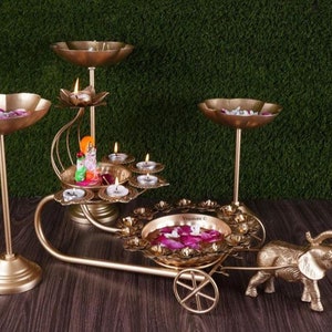 Elephant Urli Bowl  For Festive Decor . New Diwali Decoration, Gift for House Warming Diwali Gift, Tea Party, Tealights,