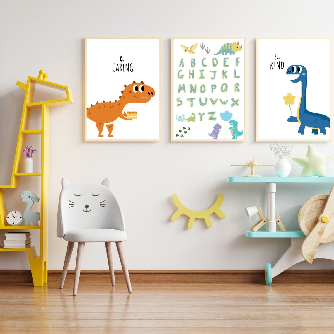 Dino Poster zum Ausdrucken Dino Kinderzimmer Poster DIN A4 - Etsy.de