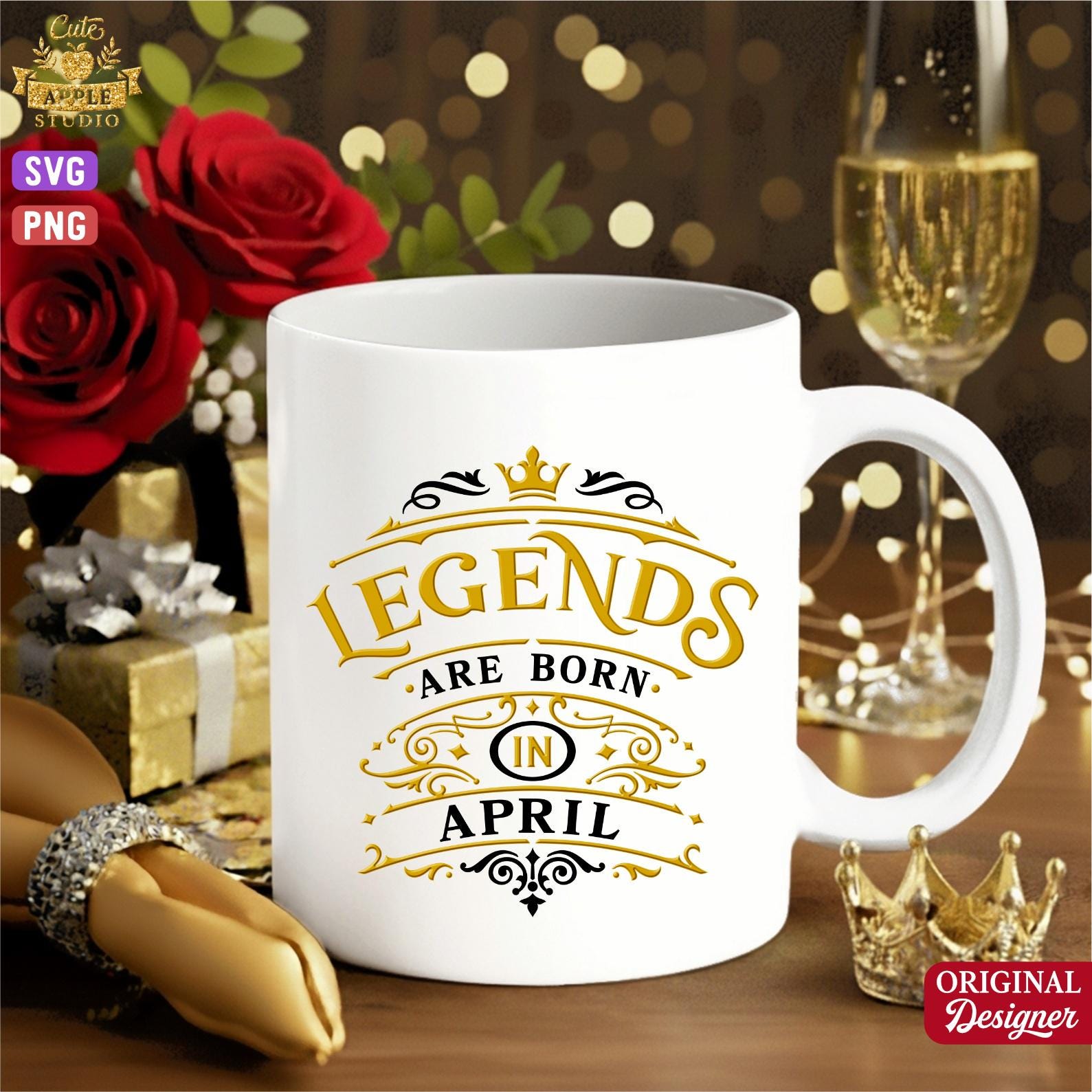 Legends Are Born in April Png Shirt Svg, April Birthday for Dad Men Png ...