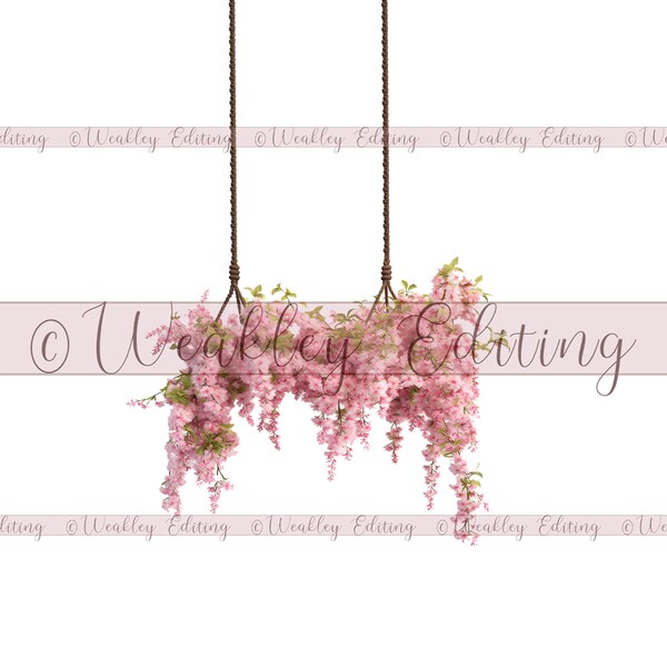 Floral swing, Digital Backdrop, Floral Digital Background, Swing Digital Background, Flower Overlays