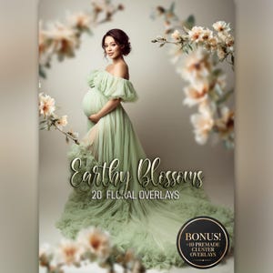 Earthy Blossom Floral Overlays