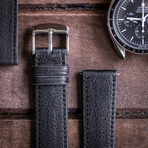 Watch strap made of organic leather. Hand-stitched & Made in Germany