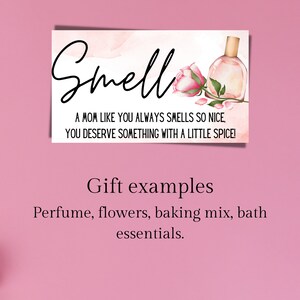 Printable 5 Senses Gift Tags for Mom 5 Senses Mom Tags for Mothers Day ...