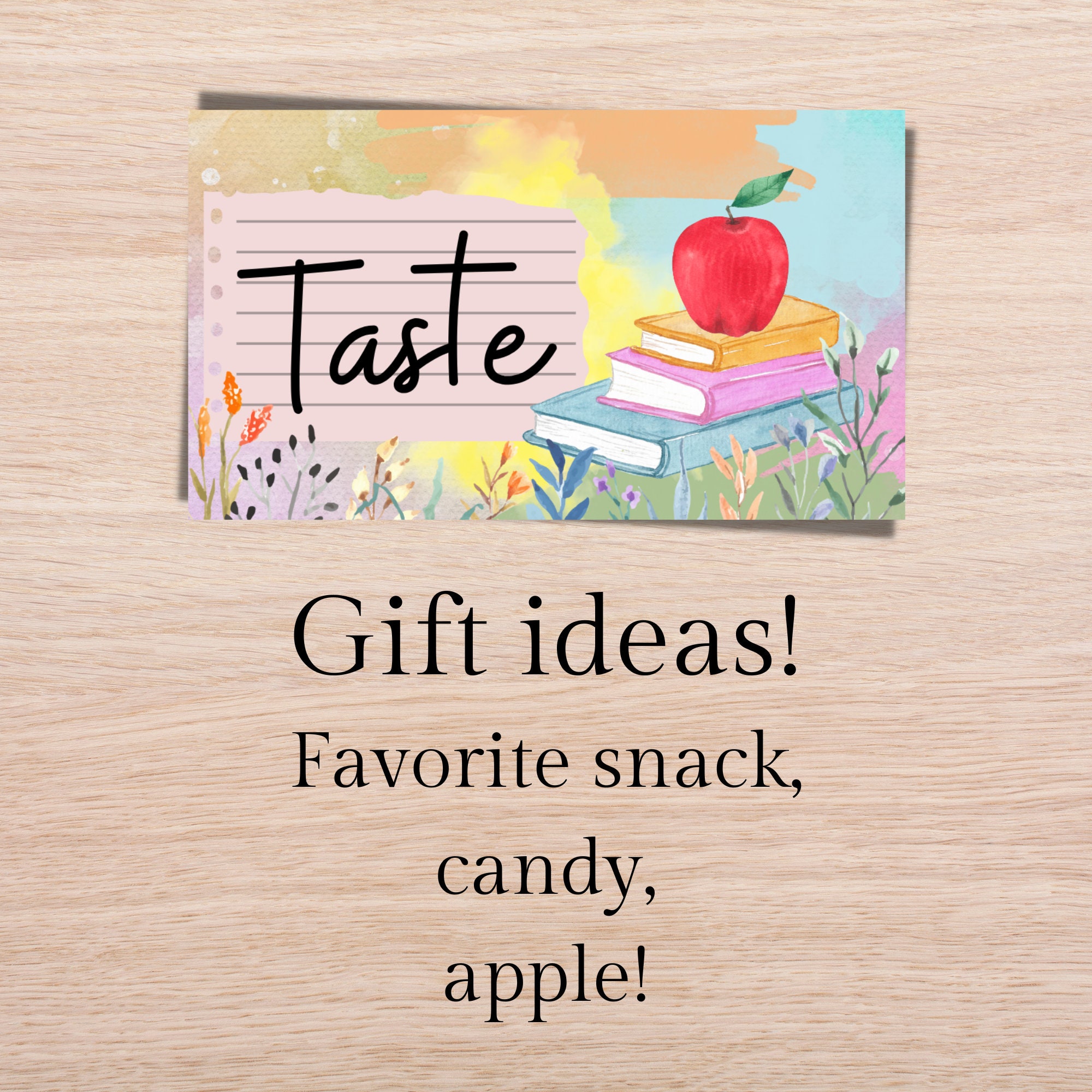 Printable 5 Senses Gift Tags for Teacher Gifts for Teacher Appreciation ...