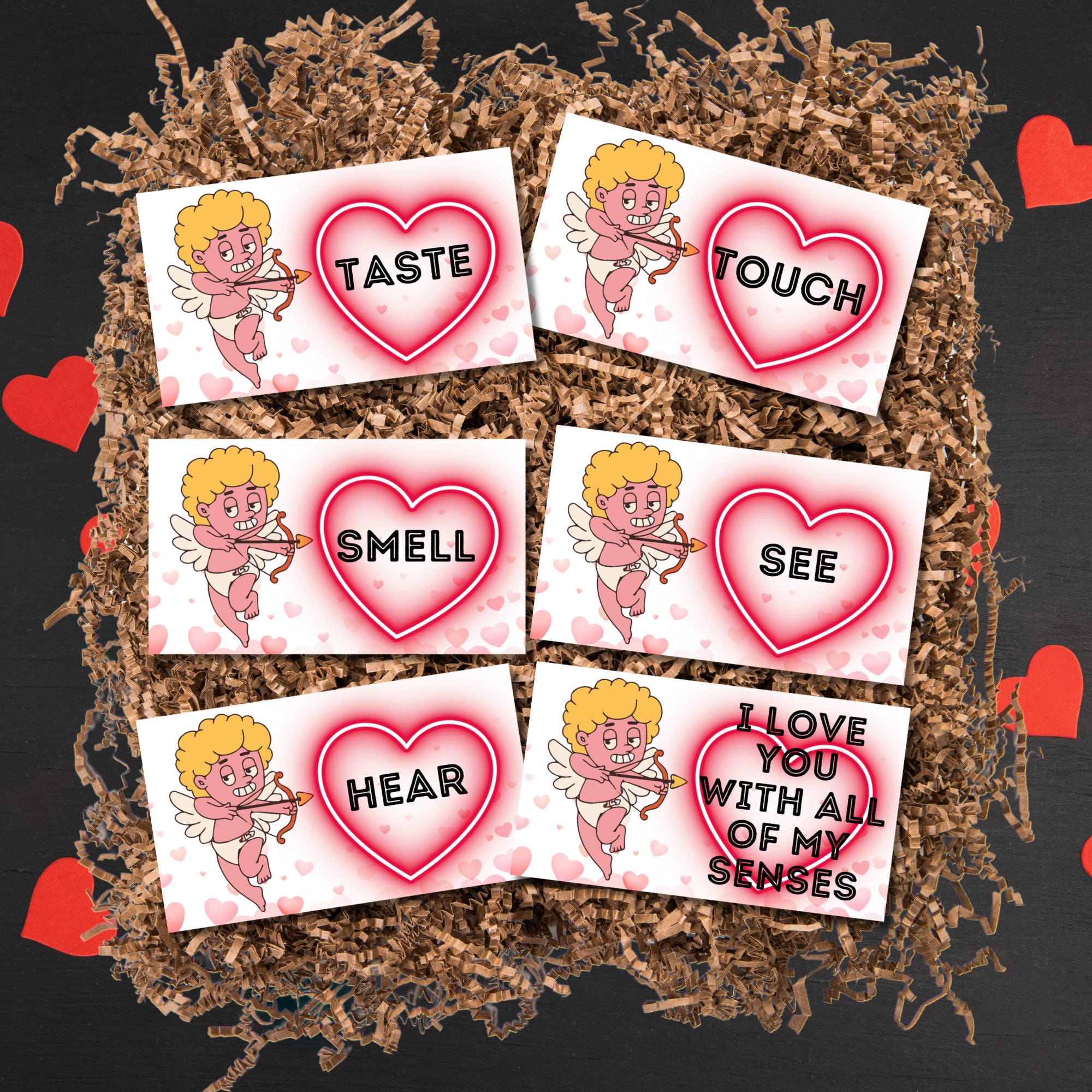 Printable 5 Senses Gift Tags for Him Gifts for Her Gift for Anniversary ...