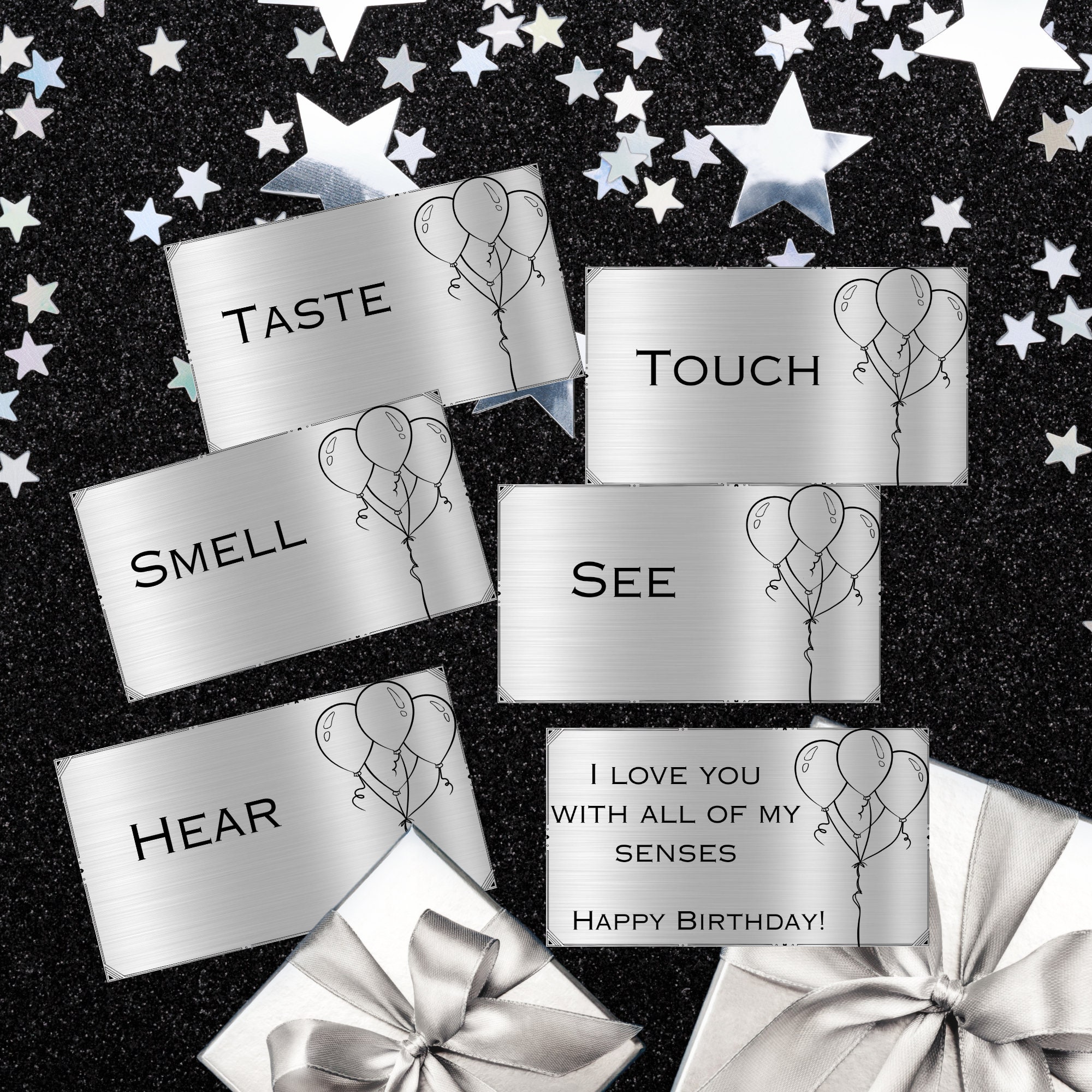 Printable 5 Senses Gift Tags for Him Gifts for Boyfriend Gift for ...