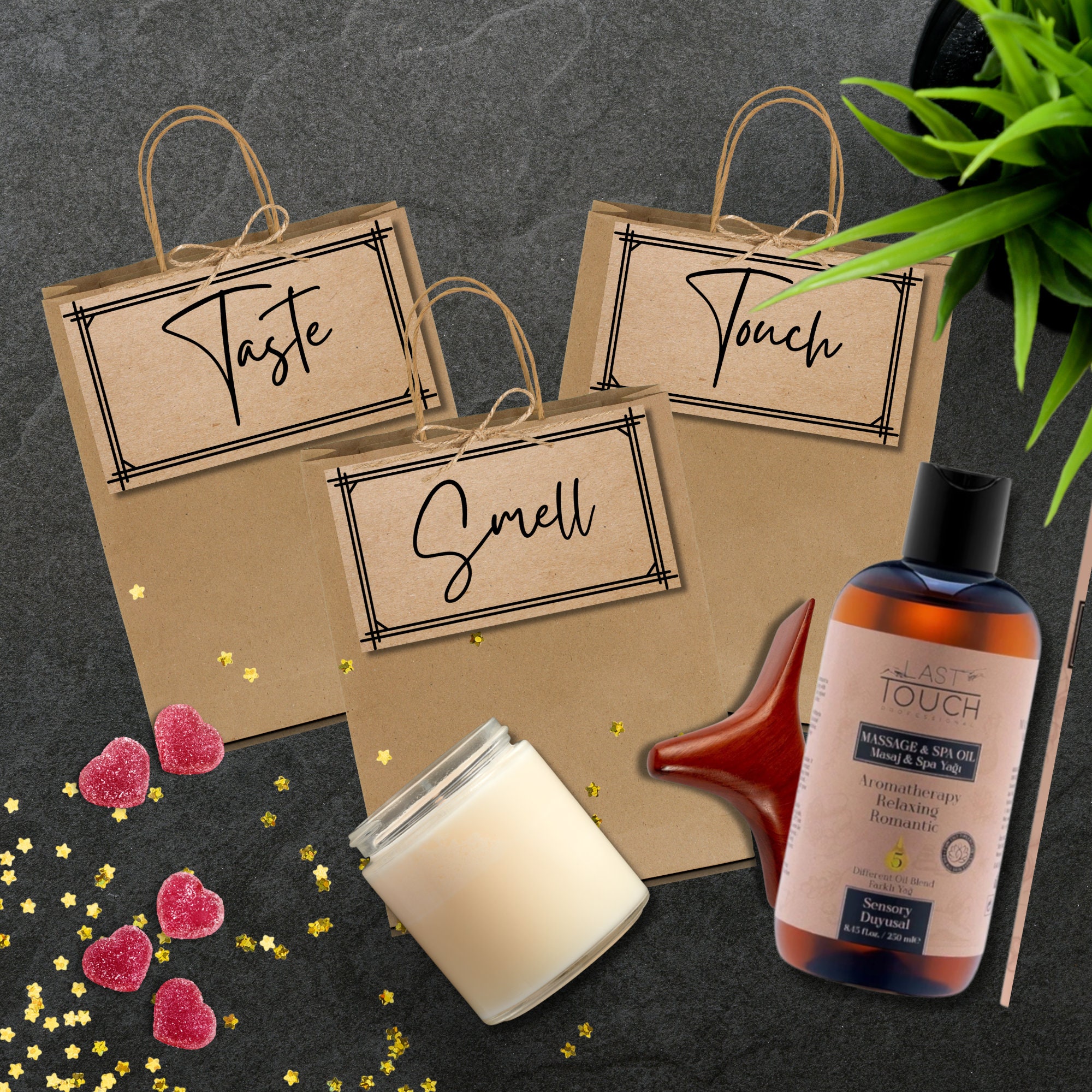 5 senses gift bags for him five senses tags set gifts for husband