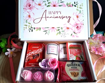 Happy Anniversary | Gift Hamper | Candle Gift set |Wax Melts Gift Box | Gifts for her | Gift Ideas | Wedding Anniversary | Love anniversary