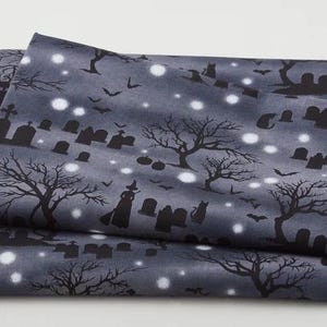 Midnight Magic - Graveyard Black for Studio E - 2 yard cut