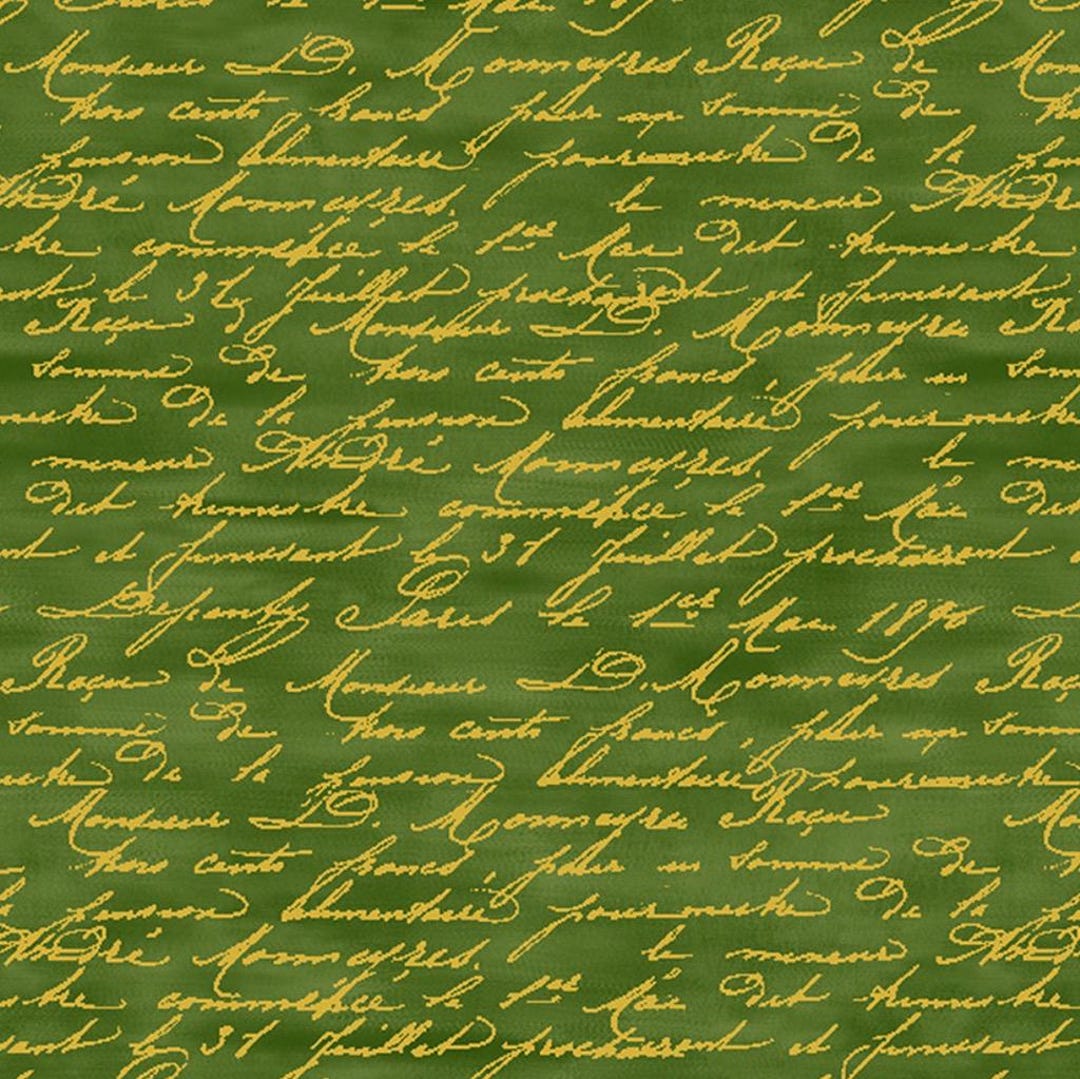 Green Scripts Green Script With Metallic-cm1322 From Gilded Rose by Chong-a Hwang for ...