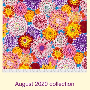 Kaffe Fassett Collective - Dancing Dahlias Multi von Philips - 1 Yard Schnitt