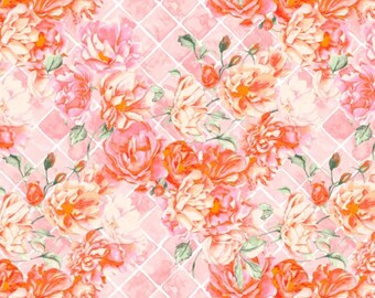 Rambling Rose en color rubor de Between Friends, de Shannon Christensen para Windham Fabrics (corte de 1 yarda)