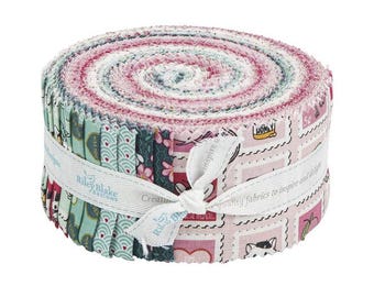 Mint For You by Melissa Mortenson for Riley Blake 2.5” Rolie Polie - 42 2.5” strips