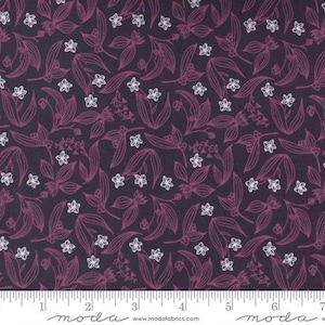 Wild Meadow - Fairy Circles in Prune - by Sweetfire Road for Moda - 2 yard cut