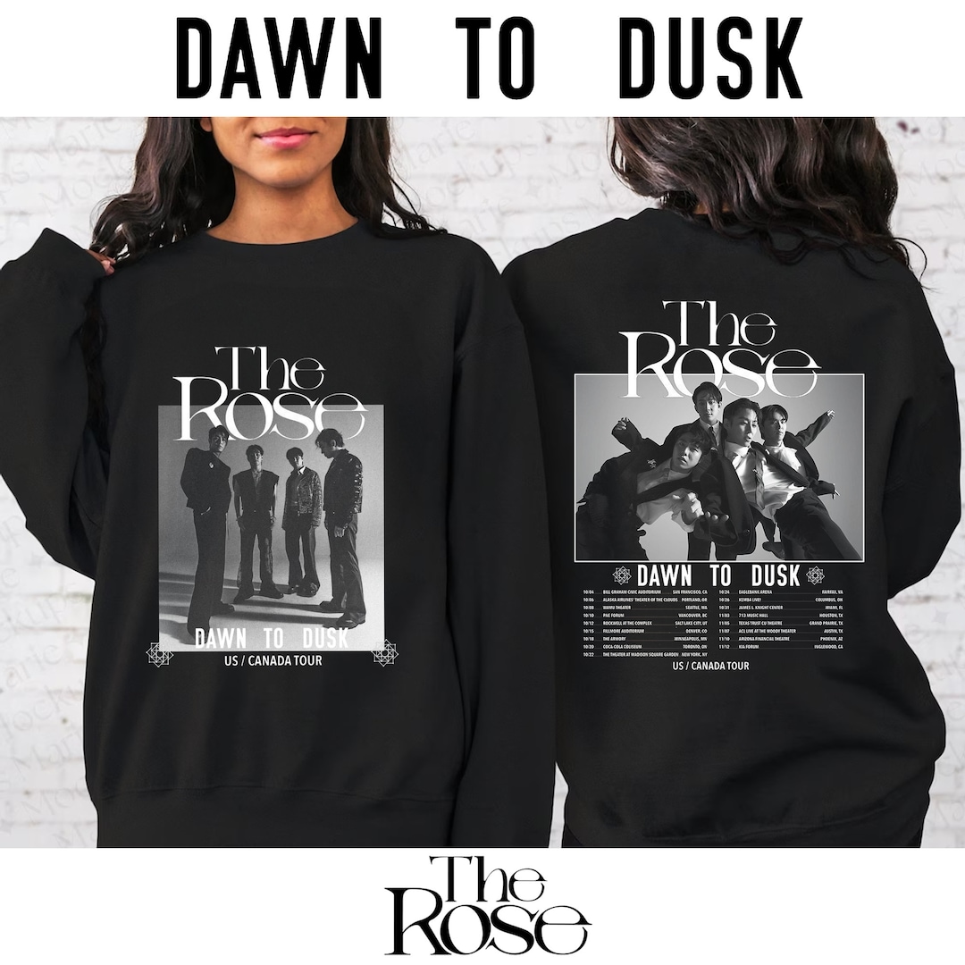 The Rose 2023 dawn to Dusk US and Canada Tour Shirt, the Rose Kpop ...