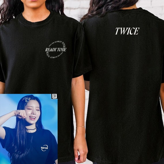 Kpop Twice Logo Shirt, Best Selling Twice Ready To Be Tour Short Sleeve  Crewneck