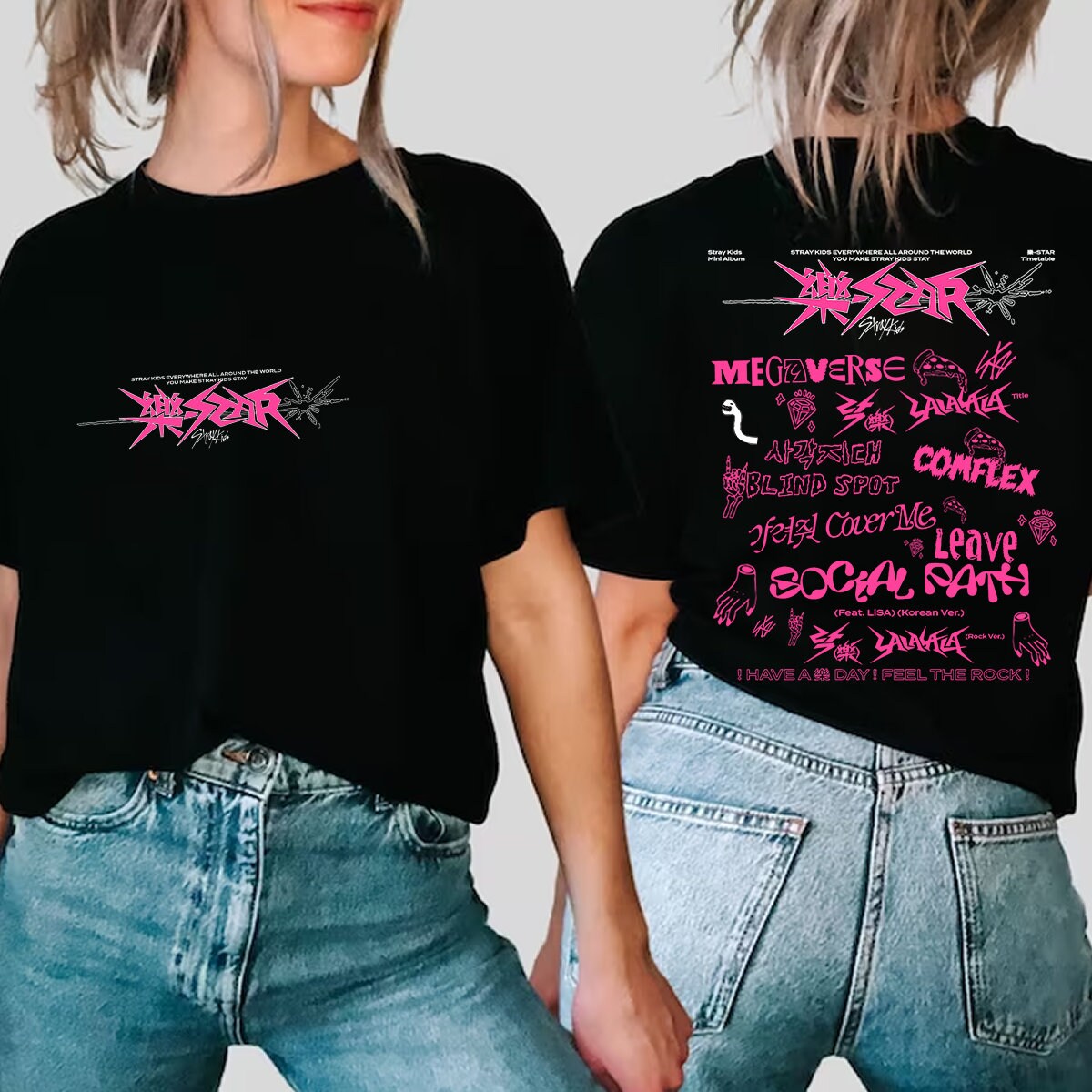 Stray Kids Rock Star Album Tracklist Shirt - Limotees