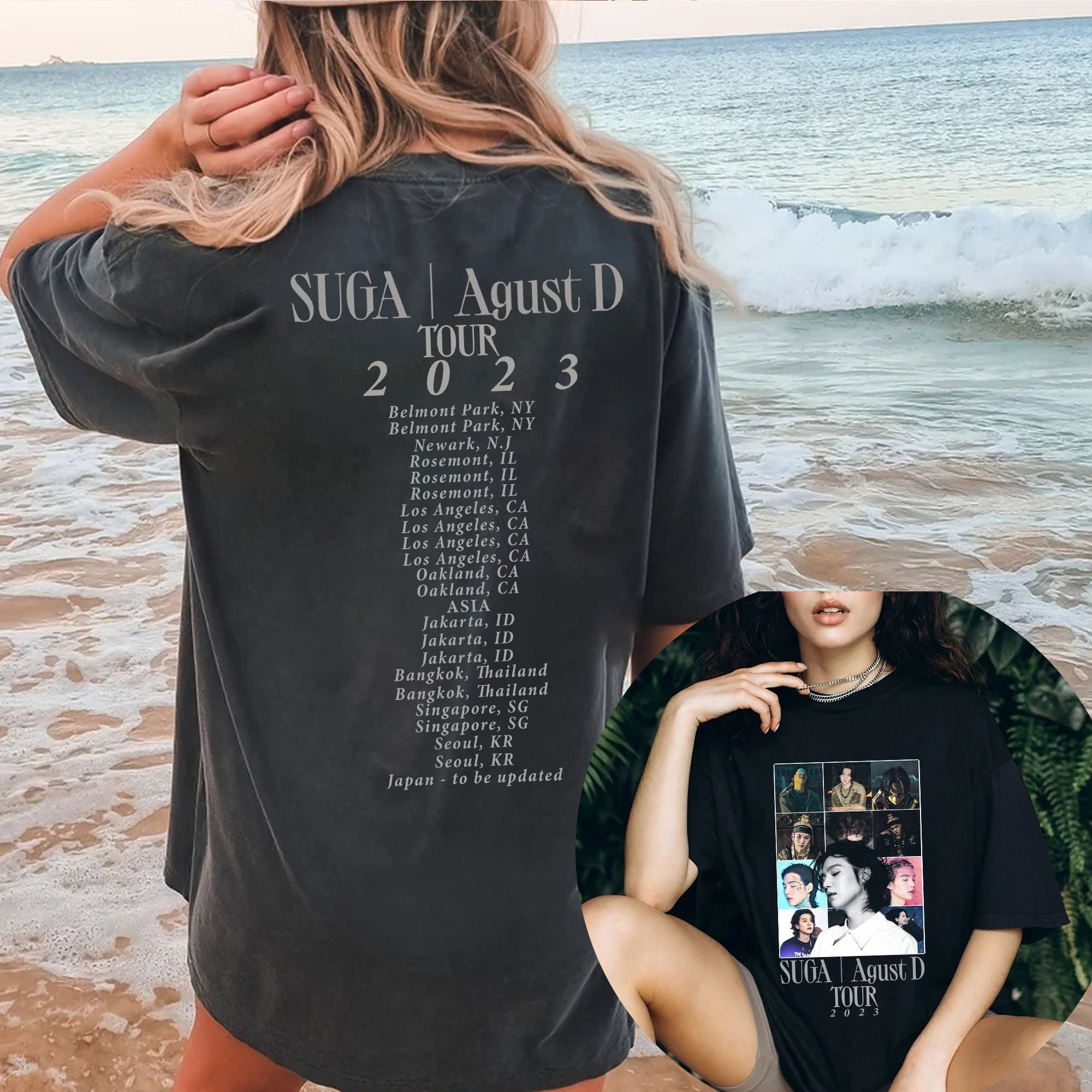 Agust D Shirt Suga Agust D on Tour Shirt Suga Fan Gift - Etsy