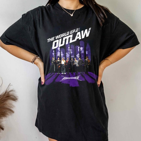 Ateez Outlaw Tshirt, The World Ep2: Outlaw Merch, Ateez World Tour T-shirt, Ateez The Outlaw shirt, 8 Makes One Team Tshirt, Atiny Tshirt
