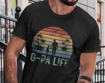 Retro Sunset G-pa Life tshirt Gpa Shirt gift for Grandpa Gift for him gift for grandpa gift Grandpa to be gift shirt for him