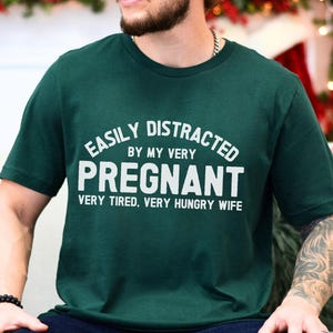 Mens Pregnancy Shirt Funny Couple Pregnancy Reveal Shirt for 1st time dad Pregnancy Announcement Shirt for Mens Pregnant Wife Shirt