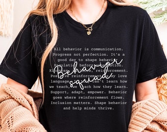 Behavior Squad Shirt  BCBA Shirt Behavior Analyst Sweatshirt ABA Shirt Behavior Therapist Shirt RBT Shirt Behavior Tech Graduation Gift