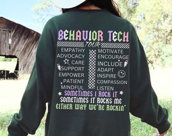 Behavior Therapist Shirt RBT Shirt Registered Behavior Technician Tee School Psychologist Shirt School Psych Shirt School Therapist Sweater