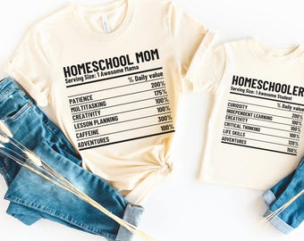Homeschool Shirt For Kid Homeschool Tshirt for Mom T-Shirt for Homeschooler Gift Back to School Shirt Homeschooling Mom Homeschool Teacher
