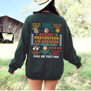 Suicide Prevention Awareness Sweatshirt Mental Health Shirt Therapist Gift Suicide Prevention Hoodie 988 Sweatshirt Suicide awareness Month 988 Sweatshirt If you're looking for a reason Inspirational Hoodie Stay; Another Day Hoodie 988 Shirt