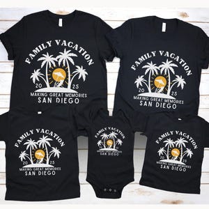 Custom Family Vacation Shirts 2025 Vacation Shirts Family Matching Shirt Destination Trip Shirt Custom Trip shirts for Family Reunion