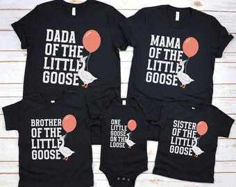 Goose Birthday Shirt First Birthday Matching Shirt Custom Family Matching Birthday Shirts 1st birthday outfit  Goose Theme Birthday Toddler