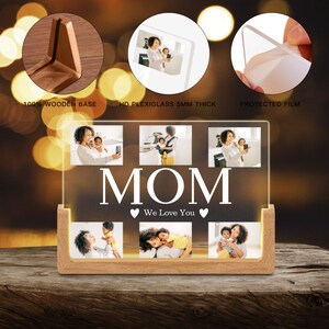 Custom Night Light Personalized Mothers Day Gift for Mom Birthday From Daughter to Mum Christmas ...