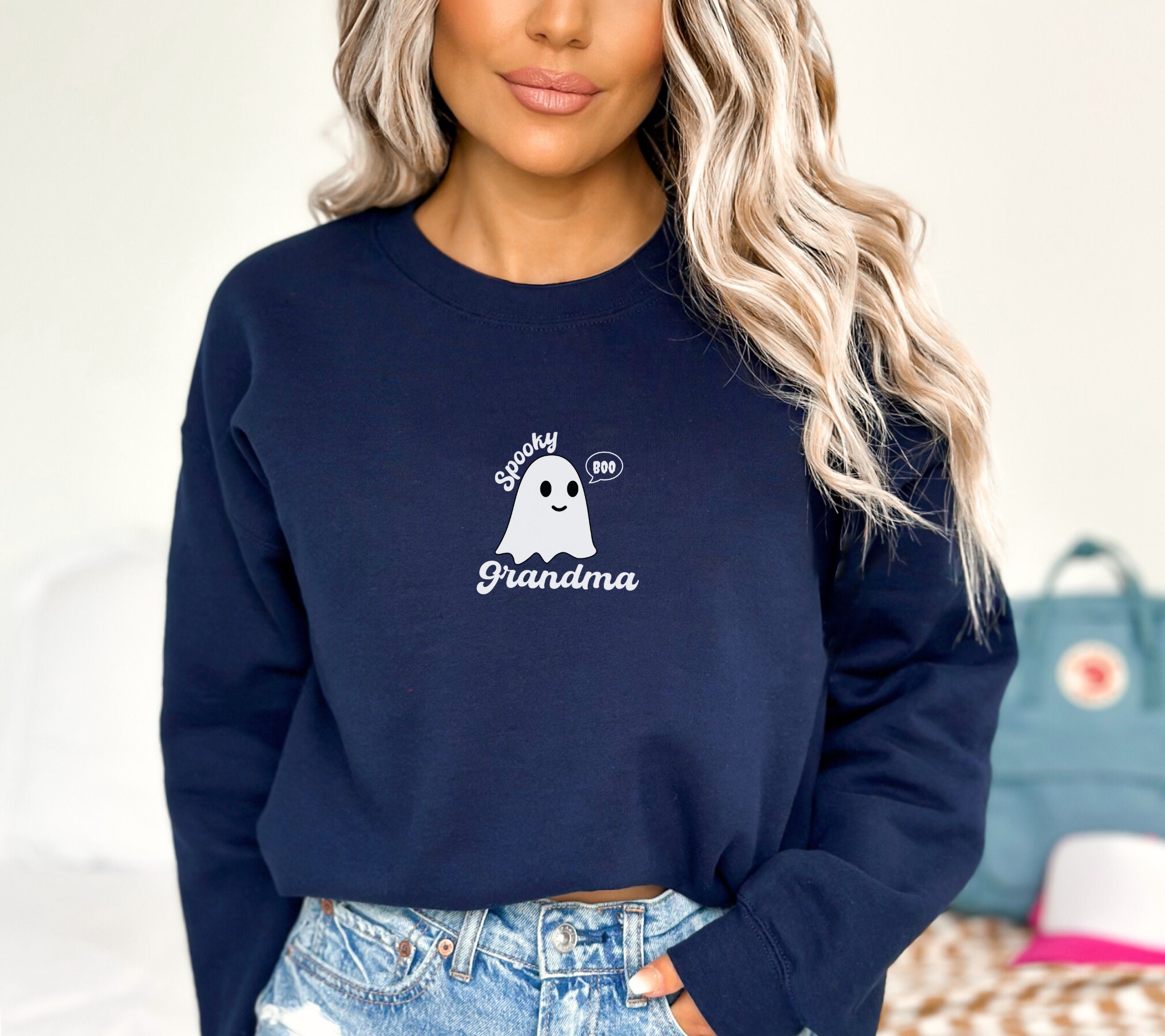 Discover Cute Spooky Grandma Halloween Sweatshirt Grandma Halloween Gift Spooky Grandma Pullover Halloween grandma gift for her