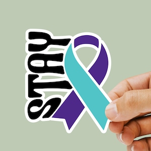 Mental Health Awareness Sticker Suicide Prevention Decal Inspirational Quote Vinyl Sticker for Laptop Water Bottle Gift for Friends