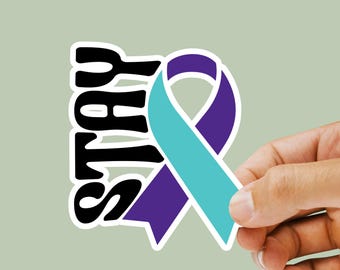 Mental Health Awareness Sticker Suicide Prevention Decal Inspirational Quote Vinyl Sticker for Laptop Water Bottle Gift for Friends