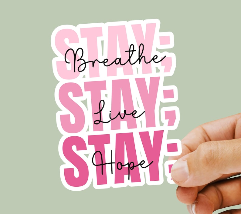 Mental Health Awareness Sticker Suicide Prevention Decal Inspirational ...