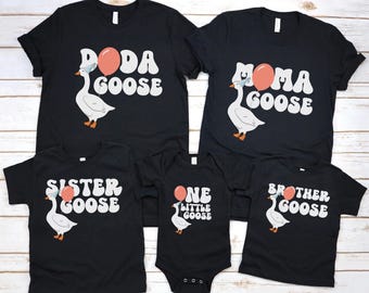 Goose Birthday Shirt First Birthday Matching Shirt Custom Family Matching Birthday Shirts 1st birthday outfit  Goose Theme Birthday Toddler