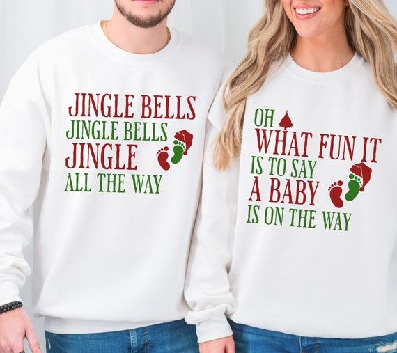 Christmas Pregnancy Announcement Shirt Couples Baby Reveal T-Shirt Christmas Pregnancy Announcement Shirt Couples Baby Reveal T-Shirt