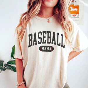 Custom Baseball Mom Shirt, Personalized baseball number, Comfort Colors Custom Name Shirt, Gameday Baseball shirt, Baseball Mama sweater
