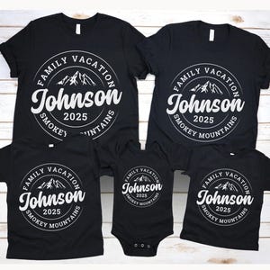 Custom Family Vacation Shirts 2025 Mountain Vacation Shirt Family Matching Shirt Destination Trip Shirt Custom Trip shirt for Family Reunion