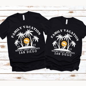 Custom Family Vacation Shirts 2025 Vacation Shirts Family Matching Shirt Destination Trip Shirt Custom Trip shirts for Family Reunion