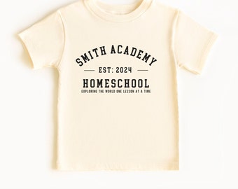 Custom Kids Homeschool Shirt For Mom Presents Personalized Homeschooling Mom Tee Homeschooler Shirt Homeschool Teacher Shirt Matching Family