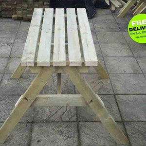 Inclusive Furniture - Small Picnic Bench With 2 Spaces for 2 Wheelchair ...